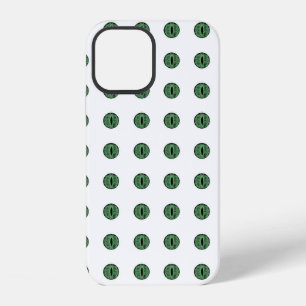 Funda Para iPhone 12 Ojos de lunares verdes de Halloween