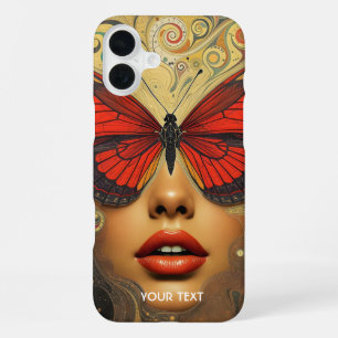Funda Para iPhone 16 Plus Ojos de mariposas abstractas fantásticas y lindas