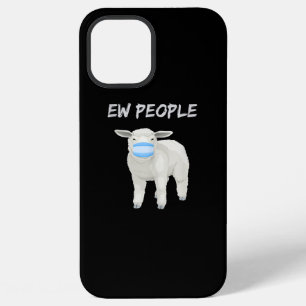 Funda Para iPhone 12 Pro Max Ojos de personas ovejas o cordero con mascarilla