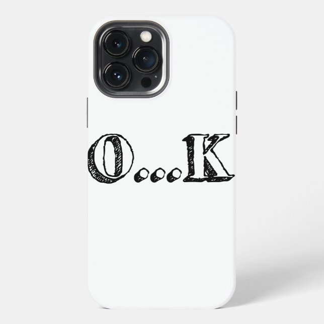 Funda Para iPhone OK sarcástico (Reverso )