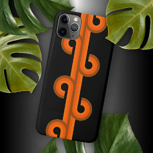 Funda Para iPhone 16 Pro Max Ola abstracta de rizos fusión arte fino patrón