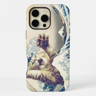 Funda Para iPhone 16 Pro Max Ola de gato gigante – La gran ola frente a Kanagaw