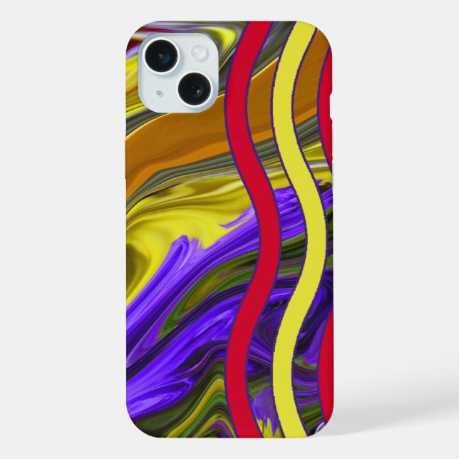 Funda Para iPhone Ola de Líquido Funky (Reverso )
