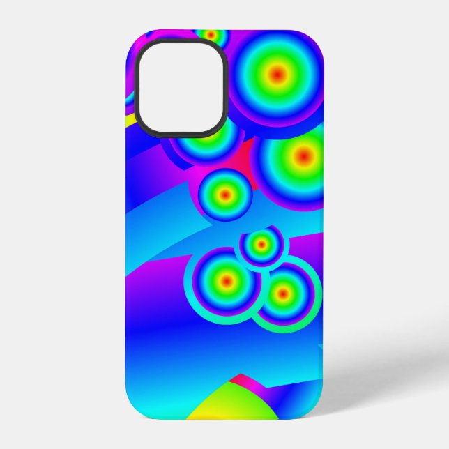 Funda Para iPhone Olas abstractas del océano (Reverso )