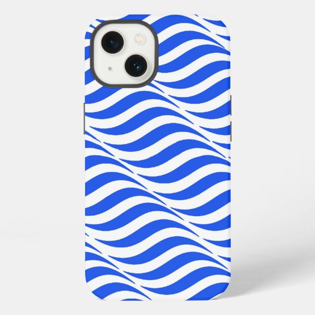 Funda Para iPhone Olas Azules (Reverso )