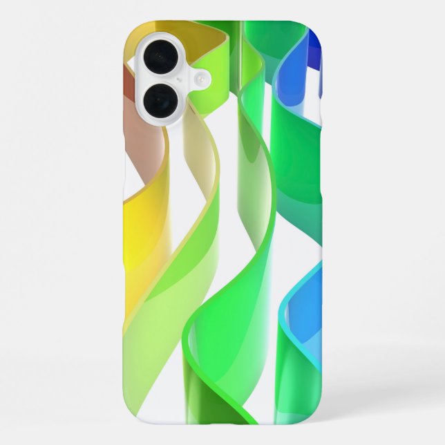 Funda Para iPhone Olas de arcoíris (Reverso )