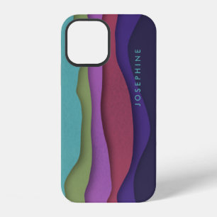 Funda Para iPhone 12 Olas de Color Personalizadas