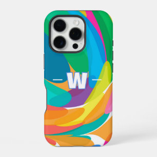 Funda Para iPhone 16 Pro Olas de color que chocan