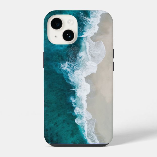 Funda Para iPhone Olas marinas - costa de Maldivas (Reverso )