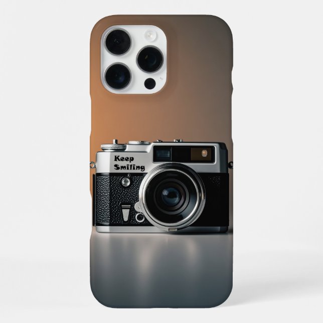 Funda Para iPhone Old camera photographe, vintage camera (Reverso )