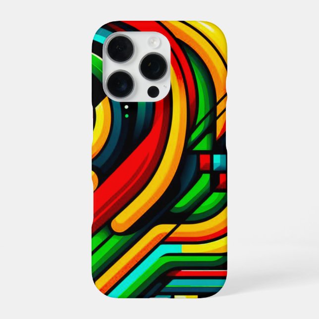 Funda Para iPhone Oleada de Espectro (Reverso)