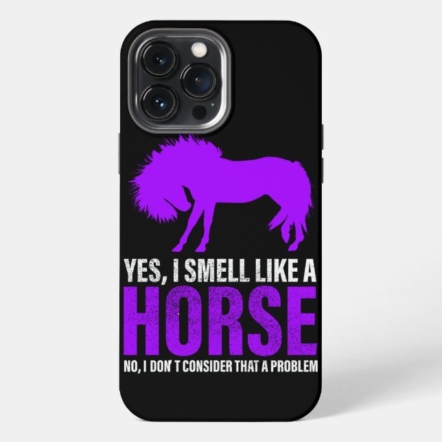 Funda Para iPhone Oler como un caballo no es problema (Reverso )