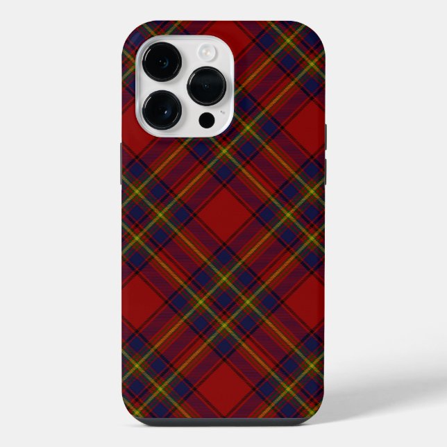 Funda Para iPhone Oliver tartan amarillo rojo platillo (Reverso )