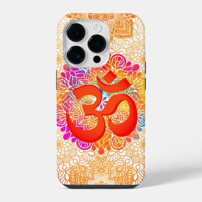 Funda Para iPhone Om Símbolo Divino (Reverso )