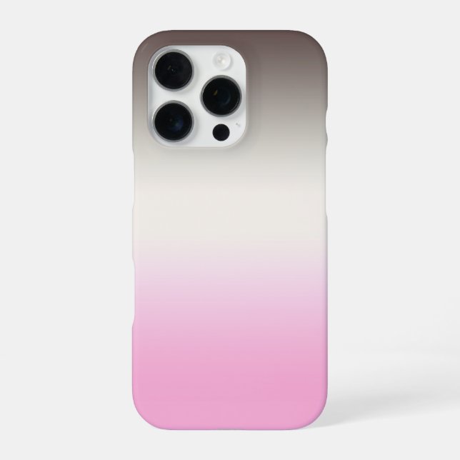 Funda Para iPhone Ombre rosa gris (Reverso)