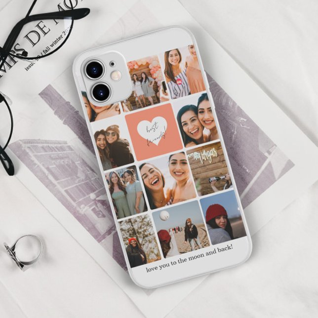 Funda Para iPhone Once Collages de fotos Mejor Amigo Feliz Cumpleaño (Subido por el creador)