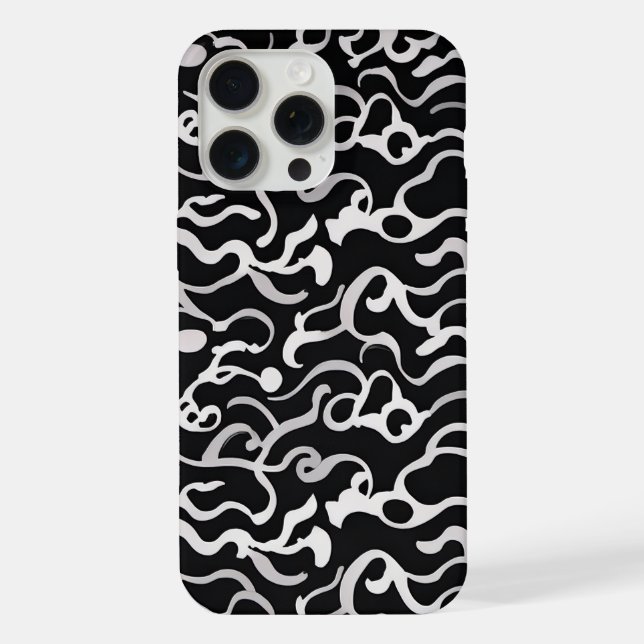 Funda Para iPhone Onda abstracta (Reverso )