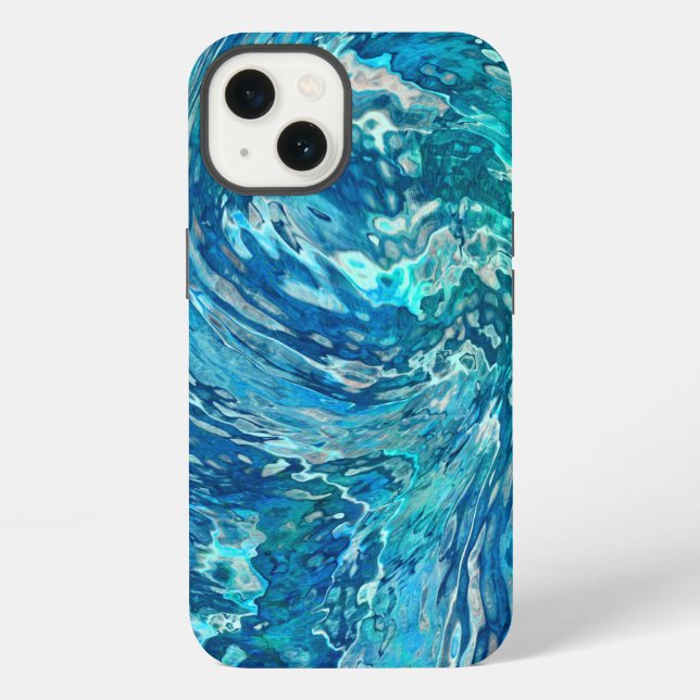Funda Para iPhone Onda abstracta fantástica (Reverso )