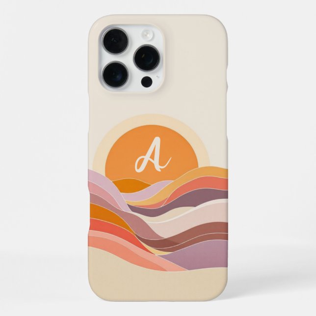 Funda Para iPhone Onda de sol inicial (Reverso )