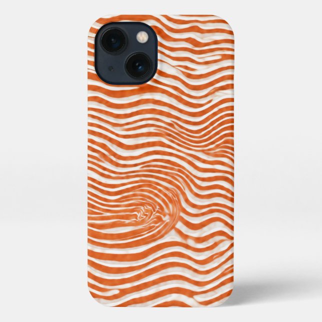 Funda Para iPhone onda naranja (Reverso )
