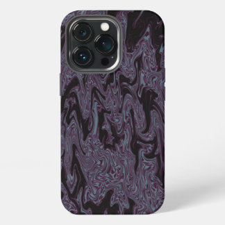Funda Para iPhone 13 Pro Onda negra y púrpura