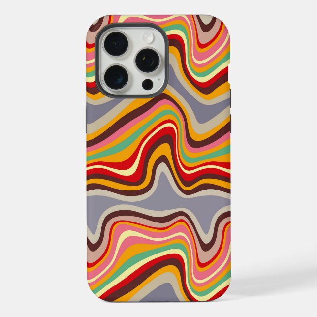 Funda Para iPhone onda retro disco (Reverso )