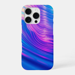 Funda Para iPhone 16 Pro Ondas abstractas vibrantes diseño moderno estético