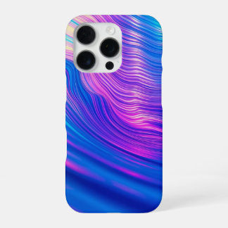 Funda Para iPhone 16 Pro Ondas abstractas vibrantes diseño moderno estético