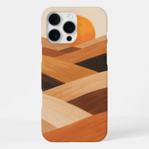 Funda Para iPhone 16 Pro Max Ondas de arena suave al atardecer