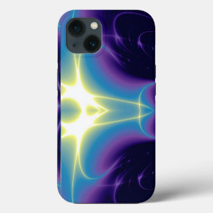 Ondas de luz fractales púrpura violeta azul