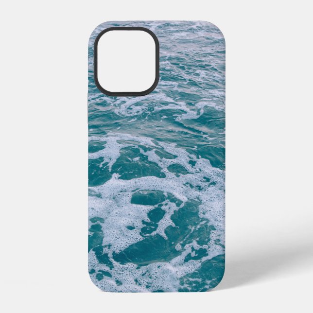 Funda Para iPhone Ondas de mármol de mar hermoso texturhipster,fond (Reverso )