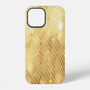 Funda Para iPhone 12 Ondas Doradas Brillantes: Textura de Mosaico