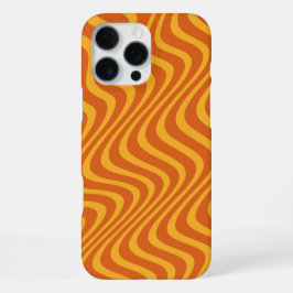 Funda Para iPhone 16 Pro Max ondas naranjas