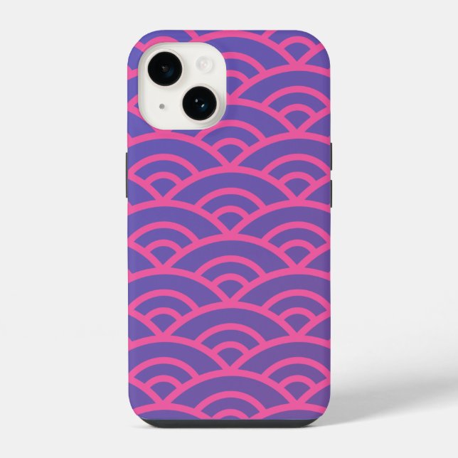 Funda Para iPhone Ondas Neon (Reverso )