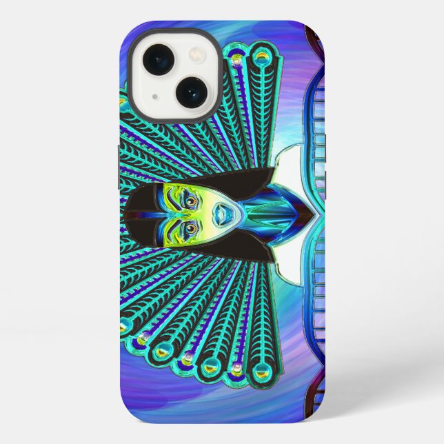 Funda Para iPhone Opciones de Arte de Pavo Real 1 (Reverso )