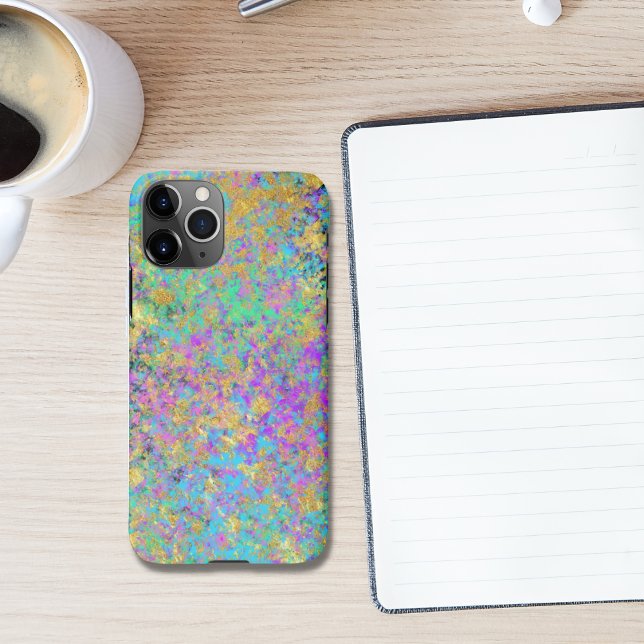 Funda Para iPhone Óptica de fuego Gemstone Faux Gold Iricent (Subido por el creador)