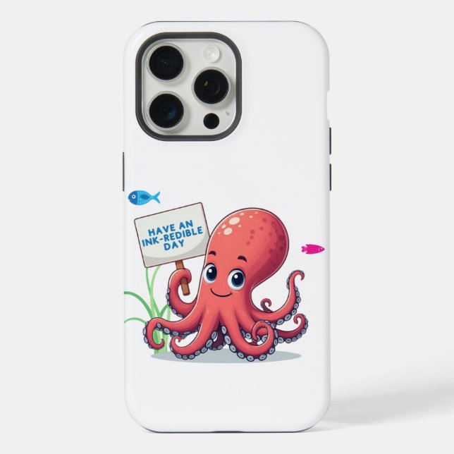 Funda Para iPhone Opulpo personalizado con pescado (Reverso )