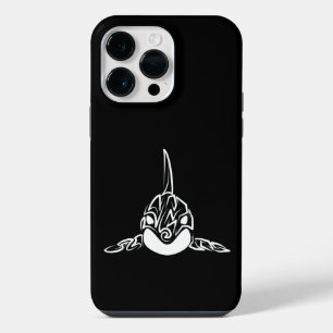 Funda Para iPhone 14 Pro Max Orca Tribal en Blanco y Negro