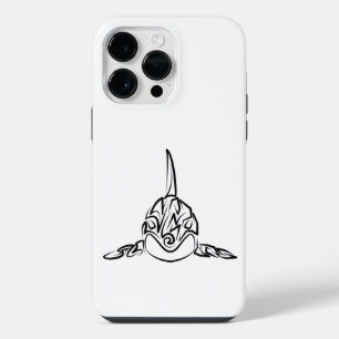 Funda Para iPhone 14 Pro Max Orca tribal negra y blanca
