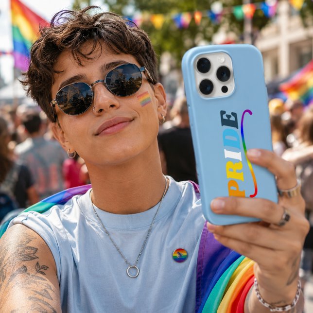 Funda Para iPhone Orgullo AroAce - Swoosh Arcoíris (Subido por el creador)