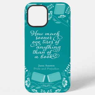 Funda Para iPhone 12 Pro Max Orgullo floral verde azulado y prejuicio de la cit