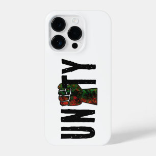 Funda Para iPhone 14 Pro orgullo negro puño rojo verde panafricana unidad d