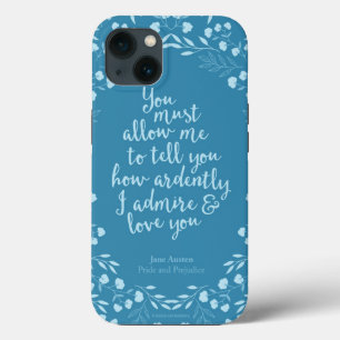 Orgullo y Prejuicio Cita de Amor Floral