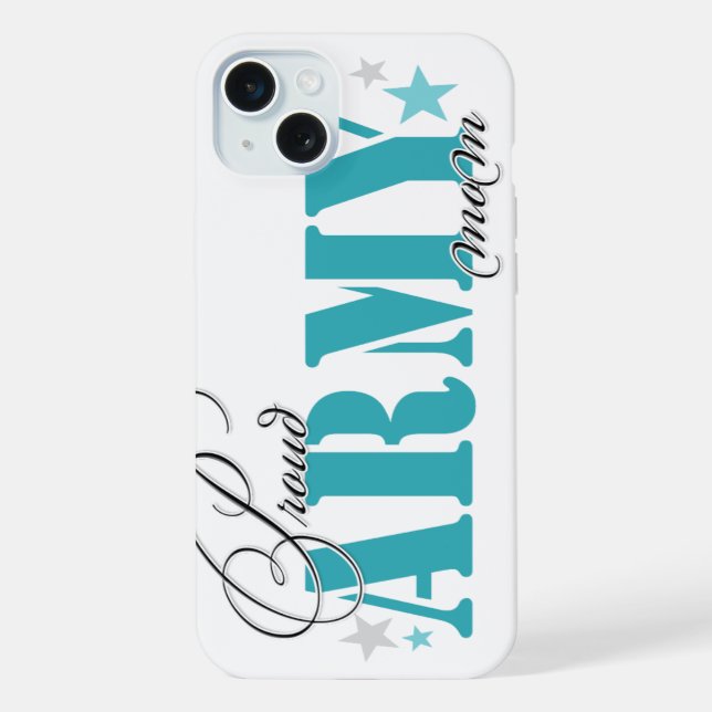 Funda Para iPhone Orgullosa madre del ejército (Reverso )
