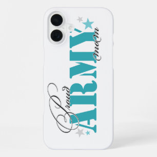 Funda Para iPhone 16 Plus Orgullosa madre del ejército