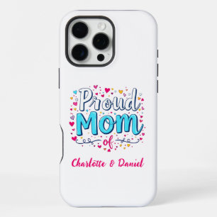 Funda Para iPhone 16 Pro Max Orgullosa Mamá de Personalizado Día de la Madre