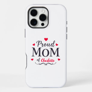 Funda Para iPhone 16 Pro Max Orgullosa Mamá de Personalizado Día de la Madre