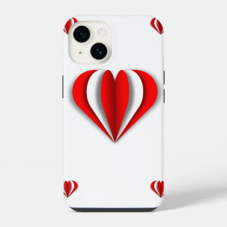Funda Para iPhone 14 Origami con el Corazón