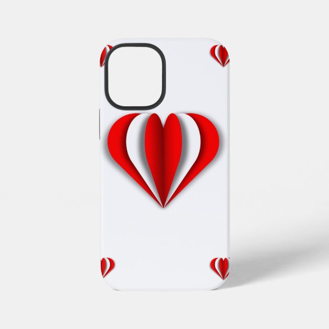 Funda Para iPhone Origami de corazón (Reverso )