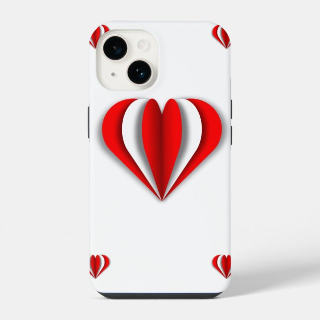 Funda Para iPhone Origami de corazón (Reverso )